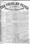 People's Paper Saturday 07 August 1852 Page 1