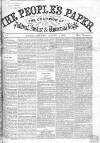 People's Paper Saturday 14 August 1852 Page 1