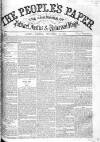 People's Paper Saturday 11 September 1852 Page 1