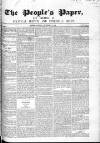People's Paper Saturday 18 September 1852 Page 1