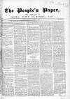 People's Paper Saturday 06 November 1852 Page 1