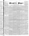 People's Paper Saturday 30 July 1853 Page 1