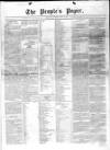 People's Paper Saturday 05 December 1857 Page 1