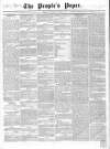 People's Paper Saturday 06 March 1858 Page 1