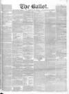 Ballot Sunday 20 November 1831 Page 1
