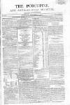 Porcupine Saturday 07 November 1801 Page 1