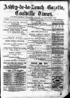 Ashby-de-la-Zouch Gazette Saturday 17 July 1880 Page 1