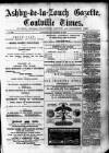 Ashby-de-la-Zouch Gazette Saturday 06 November 1880 Page 1