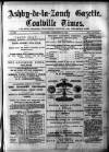 Ashby-de-la-Zouch Gazette Saturday 20 November 1880 Page 1