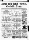Ashby-de-la-Zouch Gazette Saturday 04 June 1881 Page 1