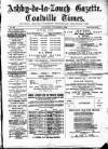 Ashby-de-la-Zouch Gazette Saturday 02 December 1882 Page 1