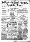 Ashby-de-la-Zouch Gazette Saturday 26 January 1884 Page 1