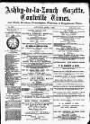 Ashby-de-la-Zouch Gazette Saturday 04 April 1885 Page 1