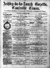 Ashby-de-la-Zouch Gazette Saturday 20 March 1886 Page 1
