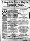 Ashby-de-la-Zouch Gazette Saturday 11 June 1887 Page 1