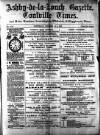 Ashby-de-la-Zouch Gazette Saturday 03 December 1887 Page 1
