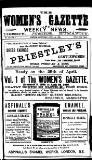 Women's Gazette & Weekly News Saturday 13 April 1889 Page 1