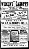 Women's Gazette & Weekly News Saturday 04 May 1889 Page 1