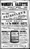 Women's Gazette & Weekly News Saturday 18 May 1889 Page 1
