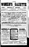Women's Gazette & Weekly News Saturday 03 August 1889 Page 1