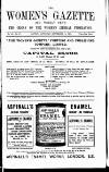 Women's Gazette & Weekly News Saturday 14 September 1889 Page 1