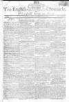 English Chronicle and Whitehall Evening Post Saturday 27 March 1802 Page 1