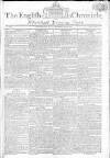 English Chronicle and Whitehall Evening Post Saturday 05 June 1802 Page 1