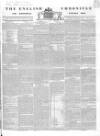 English Chronicle and Whitehall Evening Post Tuesday 18 August 1840 Page 1