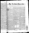 London Chronicle Saturday 30 May 1801 Page 1