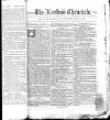 London Chronicle Thursday 18 June 1801 Page 1
