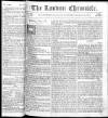 London Chronicle Saturday 18 January 1806 Page 1