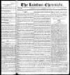 London Chronicle Monday 04 January 1813 Page 1