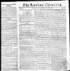 London Chronicle Friday 25 May 1821 Page 1