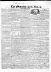 Observer of the Times Sunday 26 May 1822 Page 1