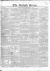 British Press Monday 15 December 1823 Page 1