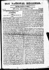 National Register (London) Sunday 11 December 1808 Page 1