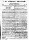 National Register (London) Sunday 30 April 1809 Page 1