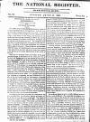 National Register (London) Sunday 11 June 1809 Page 1