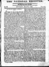National Register (London) Sunday 09 July 1809 Page 1