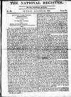 National Register (London) Sunday 13 August 1809 Page 1