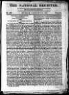 National Register (London) Sunday 21 January 1810 Page 1