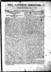 National Register (London) Monday 22 October 1810 Page 1