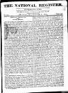 National Register (London) Sunday 13 September 1812 Page 1