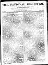 National Register (London) Sunday 04 October 1812 Page 1