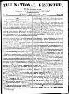 National Register (London) Sunday 01 November 1812 Page 1