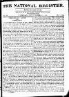 National Register (London) Sunday 08 November 1812 Page 1
