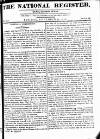 National Register (London) Sunday 22 November 1812 Page 1