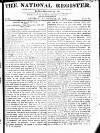 National Register (London) Sunday 29 November 1812 Page 1