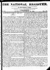 National Register (London) Sunday 13 December 1812 Page 1