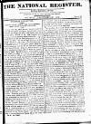 National Register (London) Sunday 20 December 1812 Page 1